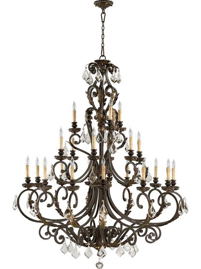 Rio Salado Two-Tier 21-Light Chandelier.